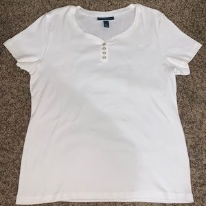 White Basic Tee